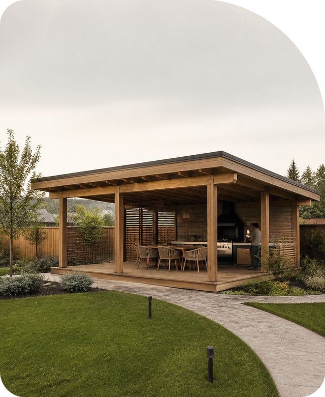 Открытая беседка под ключ в Кронштадте по цене от 88689 р. | РадиДОМА-Крн